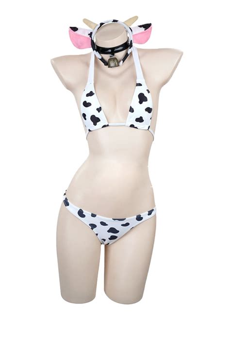 Two Piece Bikini Cute Cow Print Bikini Bikini For Sale