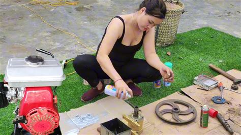 The Genius Girl Repairs And Restores The Burning Machine Youtube