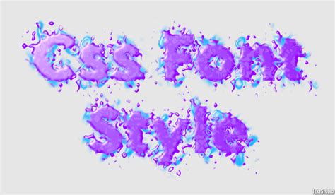 Css Font Style Text Effect and Logo Design Font