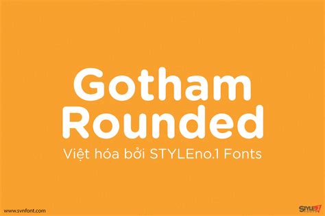 Gotham Rounded Font