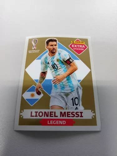 Figurinha Legend Extra Sticker Lionel Messi Gold ultra Raro à venda em