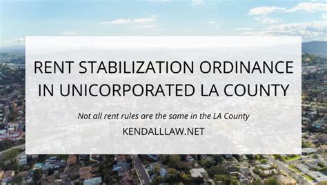 Rent Stabilization Rules Vary Within Unincorporated Los Angeles County ...