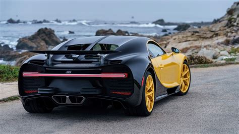 2018 Bugatti Chiron Yellow and Black 4K 4 Wallpaper - HD Car Wallpapers #8849