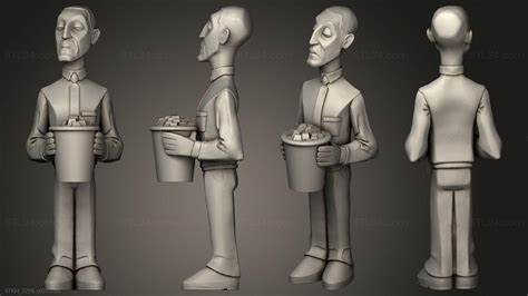 Figurines Of People 3D Stl Models For CNC