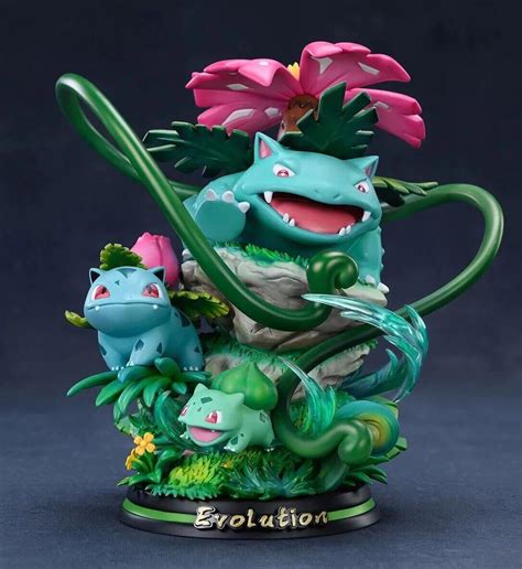 Pokemon Venusaur Ivysaur Bulbasaur Evolution Series Mfc Studios Resin