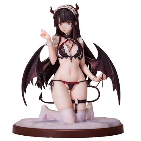 15cm Pink Charm Succubus Black Lulumu Hentaii Anime Figure Tamayuki