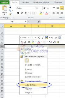 El Aula Ofim Tica C Mo Cambiar Alto Y Ancho De Columnas Y Filas En Excel