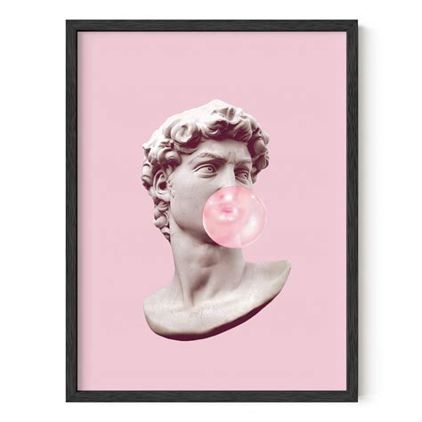 Buy Gum David Bubble Pop Art By Haus And Hues Pop Art Wall Decor