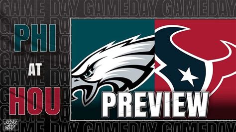 Philadelphia Eagles Vs Houston Texans Week 9 Gamre Preview November