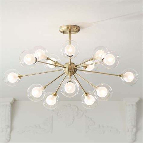 Possini Euro Design Modern Ceiling Light Semi Flush Mount Fixture