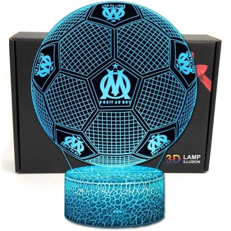 Football 3D Illusion Optique Intelligent 7 Couleurs Led Night Light