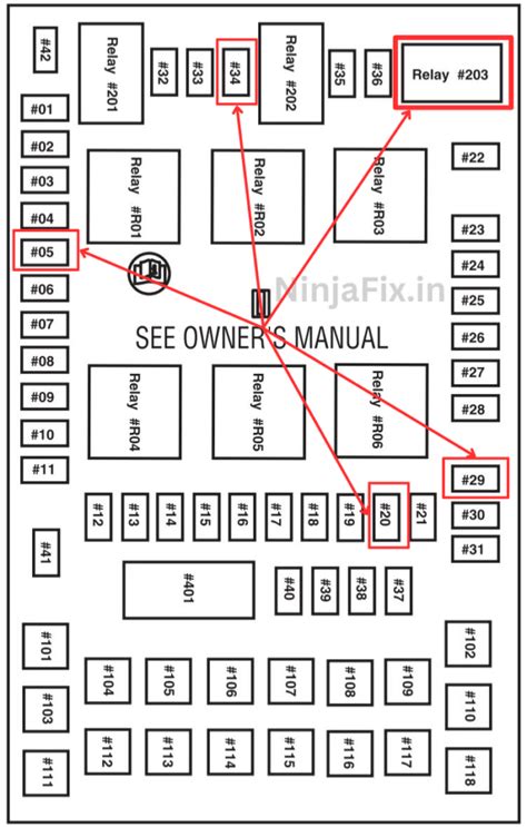 2004 Ford F 150 PCM Fuse And Relay Location