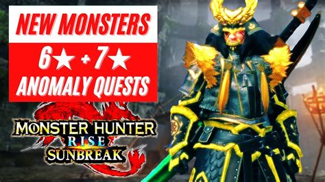 New Monsters 6 7 Anomaly Quests Reveal Monster Hunter Rise Sunbreak