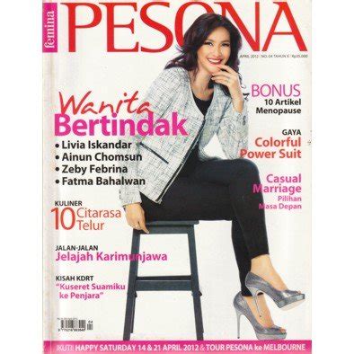 Jual Majalah Pesona Maudy Koesnaedi 2012 Di Lapak Alam Vintage