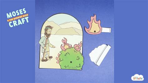 Moses And The Burning Bush Craft Youtube