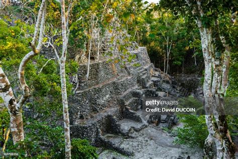 La Danta pyramid, El Mirador site during trek to El Mirador, Peten ...