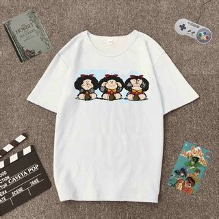 Camiseta Mafalda HQ Quadrinhos Shopee Brasil