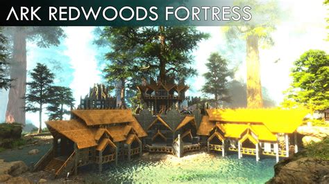 Epic Redwood Tree Fortress Build Ark Survival Ascended Youtube