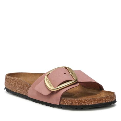 Pantoletten Birkenstock Madrid Big Buckle Old Rose Eschuhe De