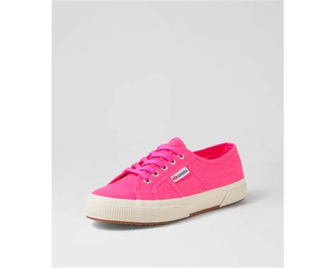 2750 Cotu Classic Neon Pink Canvas Sneakers By Superga Shop Online At