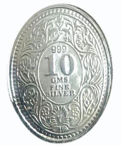 100% 10gm Silver Coin, Size: 1 Inch at Rs 1500 in Mathura | ID ...