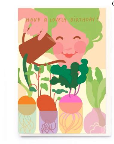 Growing Veggies Birthday Card - DECO Raleigh