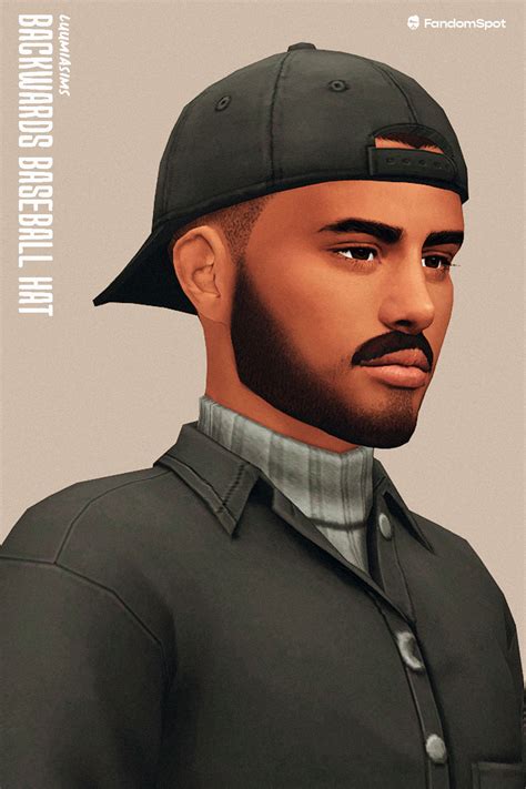 Backwards Strapped Baseball Hat By Luumiasims Ts4 Cc In 2024 Sims 4