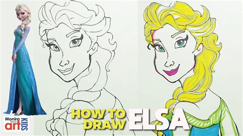 How To Draw Disney Princess Elsa Disney Frozen 2 YouTube