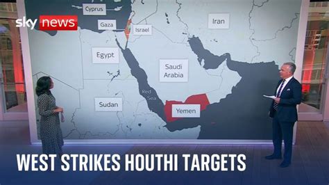 Middle East Tensions Us And Britain Strike More Than A Dozen Houthi