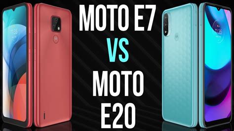 Moto E7 Vs Moto E20 Comparativo YouTube