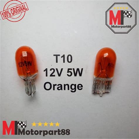 Jual BOHLAM SENJA TANCAP COLOK T10 12V 5WATT ORANGE KUNING KNZ ASM