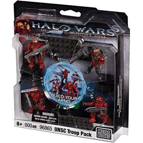 Mega Bloks Halo The Authentic Collectors Series Red Team Combat Unit Exclusive Set 96961 Toywiz