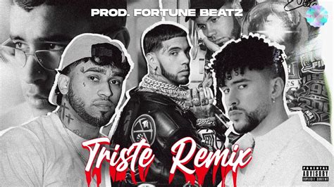 Triste Remix Ia Audio Oficial Bryant Myers Ft Bad Bunny Anuel Aa