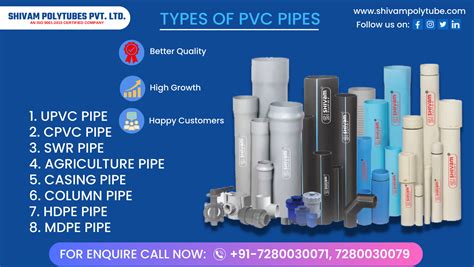 Types Of PVC Pipes And Their Features Shivam PolyTubes Private Limited