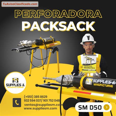 MAQUINA DIAMANTINA PERFORADORA NEUMATICA PACKSACK Empresas E