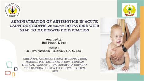 Solution Administration Of Antibiotics In Acute Gastroenteritis Et