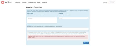 How To Transfer Your Domain To Another Porkbun Account Lumis