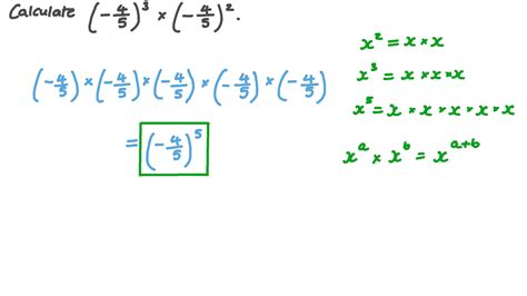 Question Video Using Laws Of Exponents To Simplify Expressions Involving Rational Numbers Nagwa