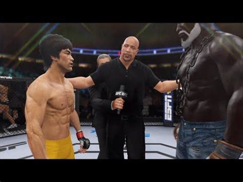 Bruce Lee Vs Giant Bodybuilder EA Sports UFC 4 Epic Fight