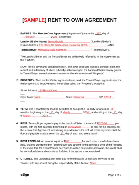 Free Condominium Lease Agreement Templatepdfword Doc Template Pdffiller