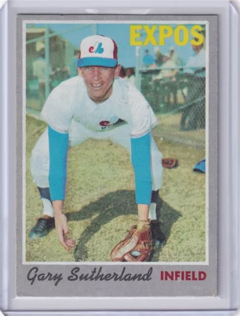 1970 TOPPS BASEBALL 632 Gary Sutherland Montréal Expos EUR 3 37