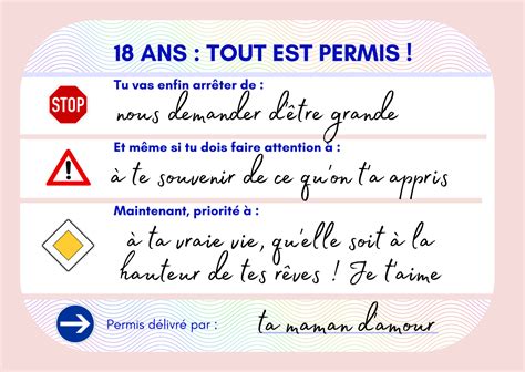 Carte Anniversaire Originale 18 Ans 18 Ans Tout Est Permis Style