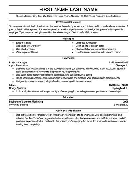 Us Resume Templates To Impress Any Employer