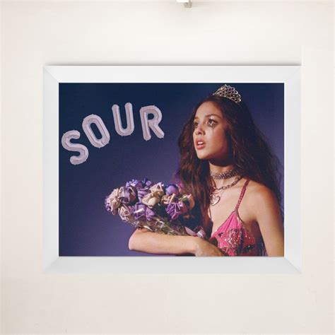 Olivia Rodrigo Poster Art Print Sour Etsy