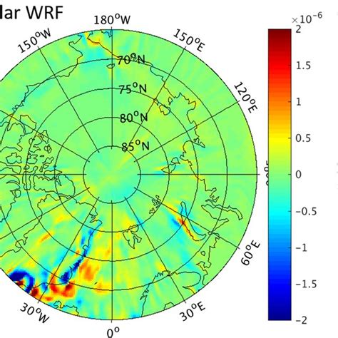 A Model Domain Of The Mitgcm And The Polar Wrf Model The Red And