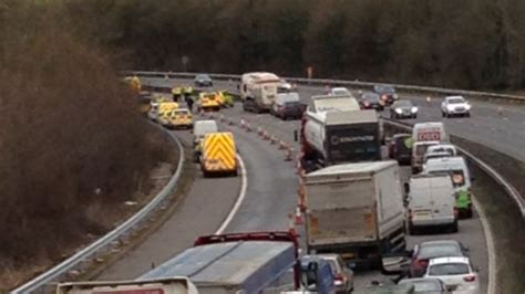 M5 Motorway Crash Driver Killed Near Cullompton Bbc News