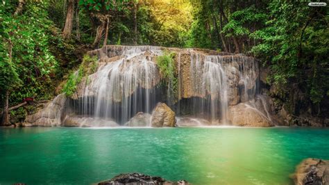 Waterfalls In Jungles (#1895370) - HD Wallpaper & Backgrounds Download