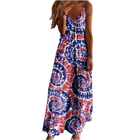 Oavqhlg3b American Flagsummer Dress For Women 4th Of July Outfits For