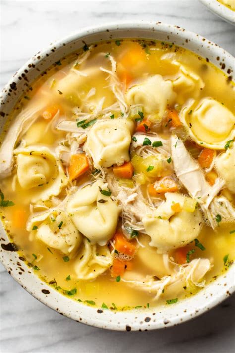 Easy Chicken Tortellini Soup • Salt And Lavender