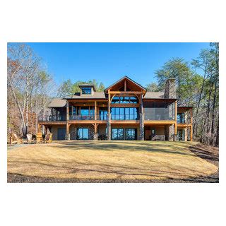 Casa Lago Custom Home Rustic Exterior By Alair Homes Clemson Houzz